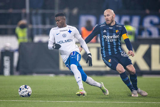 IFK Norrköpings Abdulrazaq Ishaq och Djurgårdens Magnus