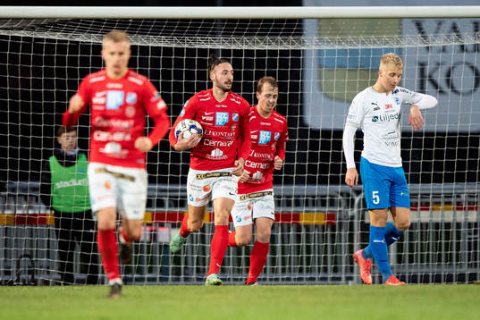Norrbys Dijan Vukojevic jublar efter 1-1