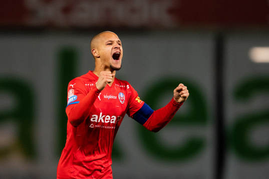 Helsingborgs Anthony van den Hurk jublar
