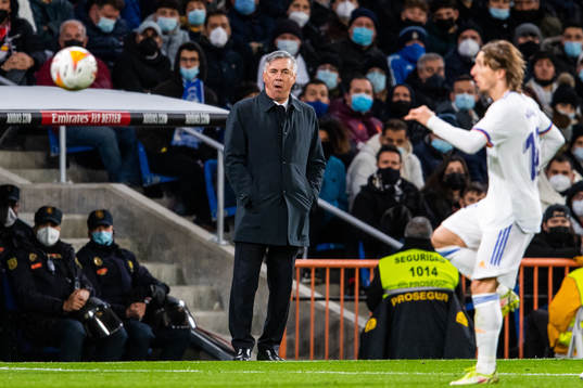 Head coach Carlo Ancelotti of Real Madrid