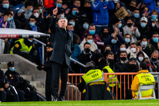 Head coach Carlo Ancelotti of Real Madrid