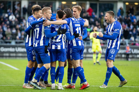 IFK Göteborg jubel efter att Marcus Berg gjort 1-0