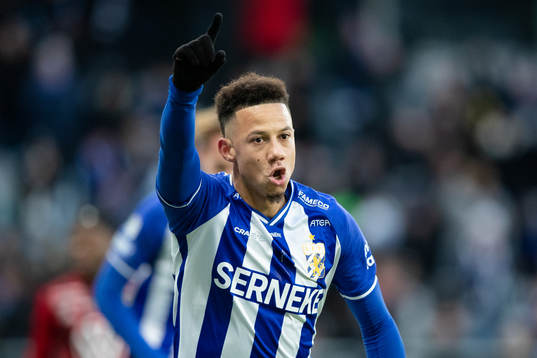 IFK Göteborgs Tobias Sana jublar efter 2-0