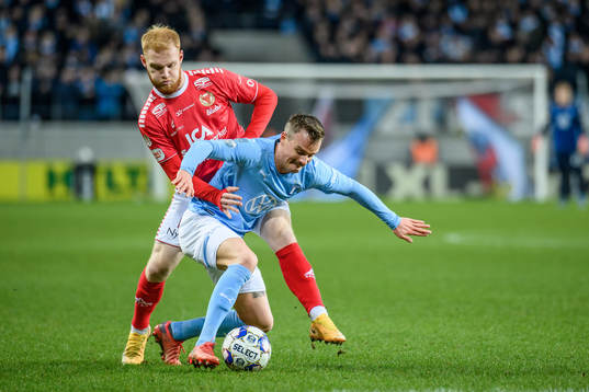 Kalmars Nils Fröling och Malmö FFs Eric Larsson