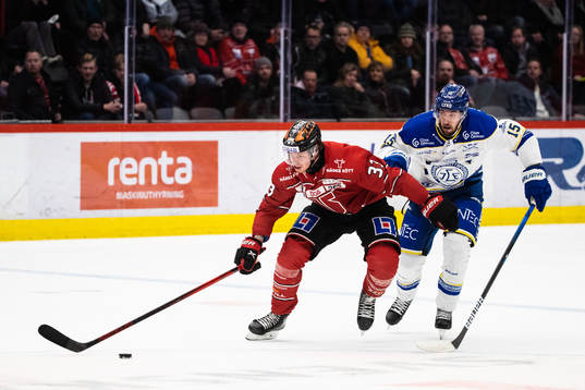 Örebros Christopher Mastomäki och Leksands Max Veronneau