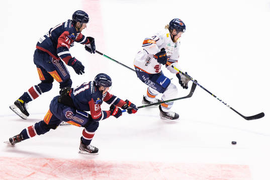 Linköpings Robert Lantosi och Markus Ljungh mot Växjös