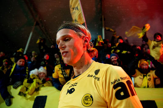 Ulrik Saltnes of Bodø/Glimt celebrates