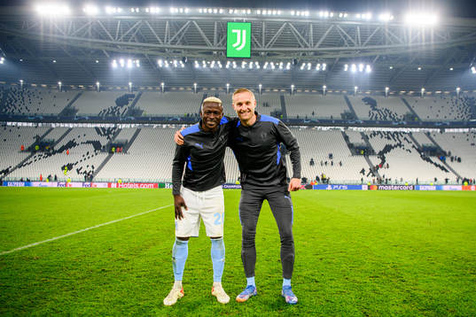 Bonke Innocent and Franz Brorsson of Malmö FF