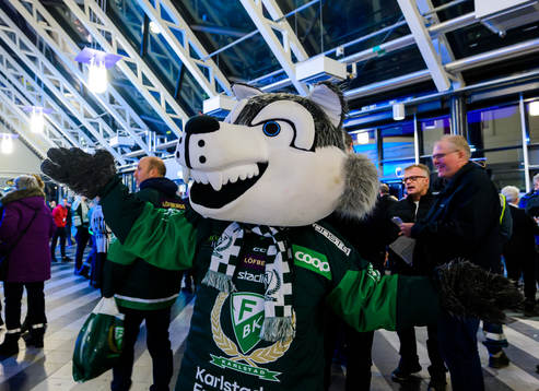 Färjestads maskot Ture Varg