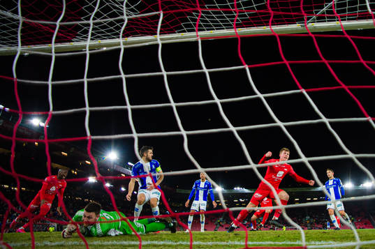 Aune Selland Heggebø of Brann celebrates