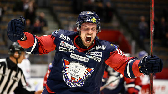 Linköpings Alexander Johansson jublar