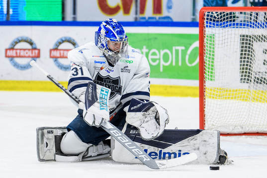 Karlskogas målvakt Marcus Hellgren Smed