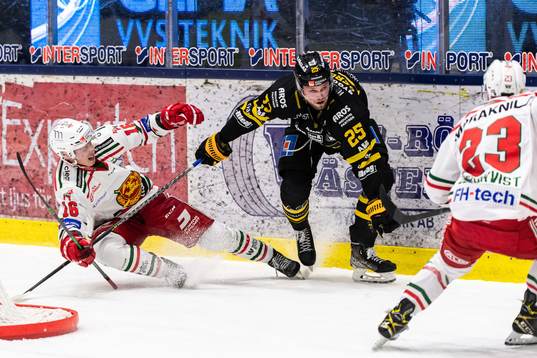 Moras Emil Oksanen och Västerås Marcus Bergman