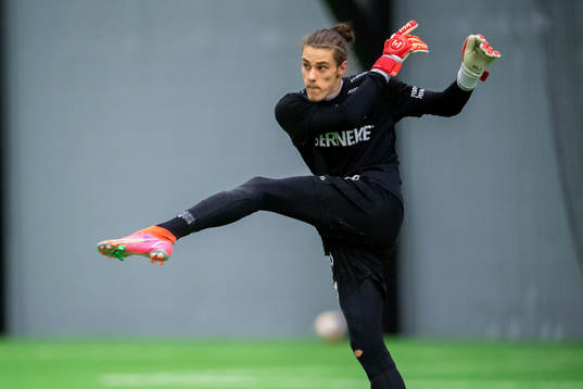 Göteborgs målvakt Adam Ingi Benediktsson finalen i