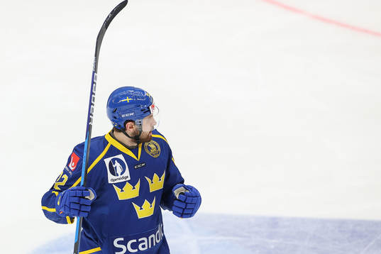 Lukas Bengtsson of Sweden celebrates