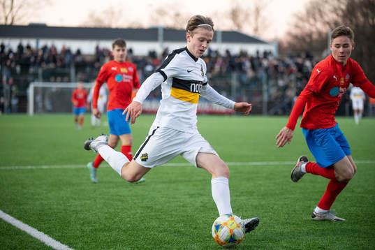 AIKs Rasmus Granath och Helsingborgs Simon Bengtsson