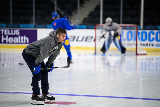 Doctor Ryan Allenby of the Swedish under-20 national ice