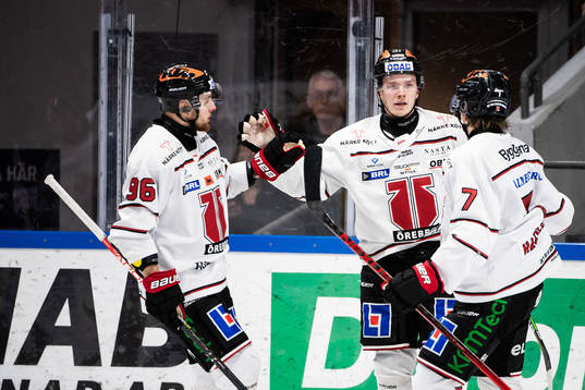 Örebros Robin Kovacs, Linus Öberg och Marcus Hardegård