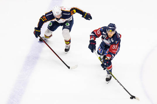 Djurgårdens Filip Cederqvist och Linköpings Max Lindroth