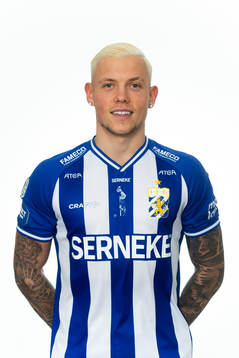 IFK Göteborgs nyförvärv Erik Sorga poserar för ett porträtt den 6 januari 2022 i Göteborg. 