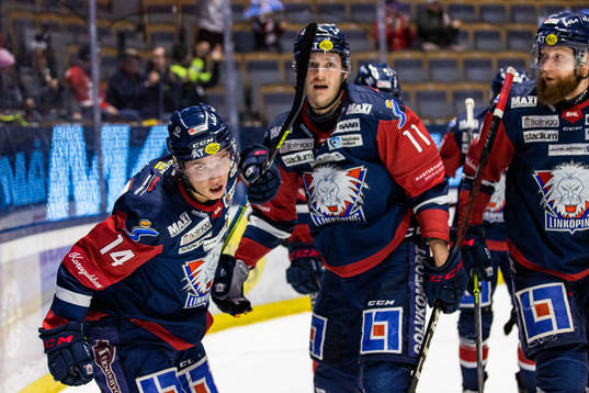 Linköpings Arvid Costmar jublar