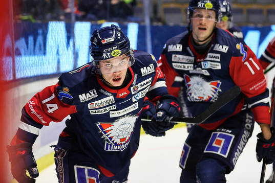 Linköpings Arvid Costmar jublar