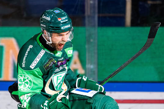 Färjestads Martin Johansson jublar