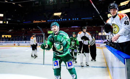 Färjestads Martin Johansson jublar