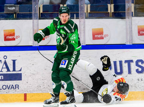 Färjestads Joakim Nygård och Brynäs Nicklas Danielsson