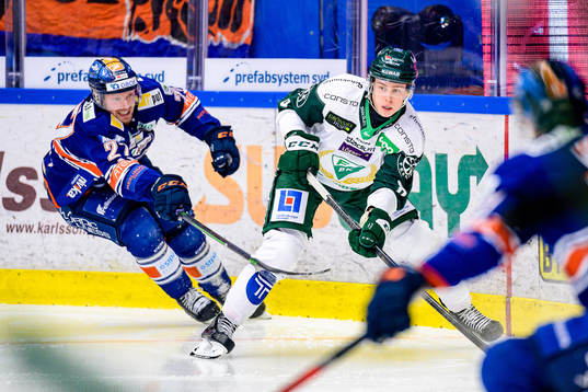 Växjös Martin Lundberg och Färjestads Anton Berglund