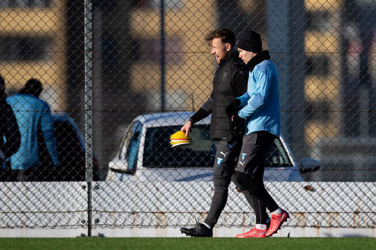 Fystränare Mark Read och Oscar Lewicki