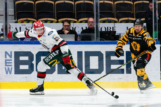 Frölundas Johan Sundström och Skellefteås Jayce Hawryluk