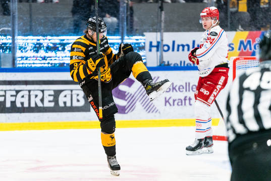 Skellefteås Linus Karlsson jublar