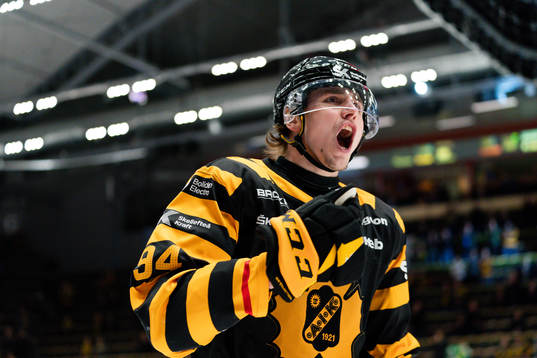 Skellefteås Linus Karlsson jublar