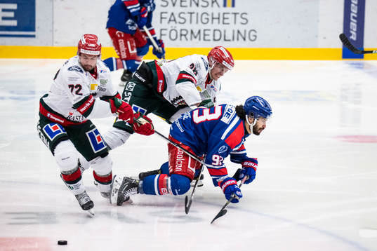Frölundas Patrik Carlsson och Johan Sundström mot