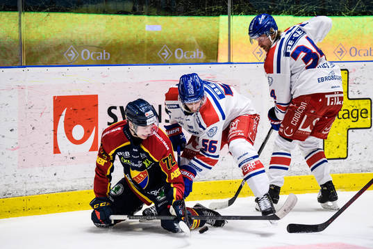 Djurgårdens William Eklund mot Oskarshamns Robin Norell
