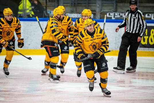 Skellefteås Linus Karlsson jublar