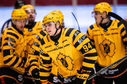 Skellefteås Linus Karlsson jublar