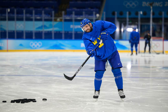 Lukas Bengtsson of the Swedish national men's ice hockey