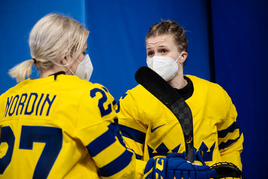 Emma Nordin and Johanna Fällman of Sweden