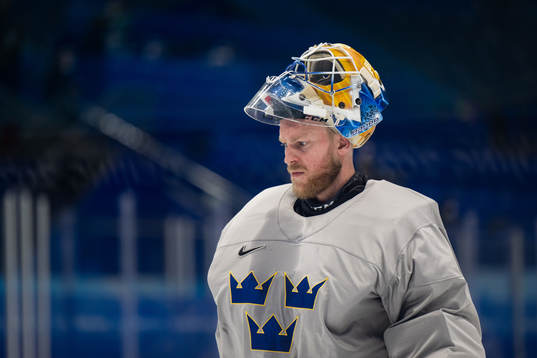 Goaltender Magnus Hellberg of the Swedish men’s national
