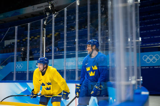 Jonathan Pudas and Mathias Bromé of the Swedish men’s