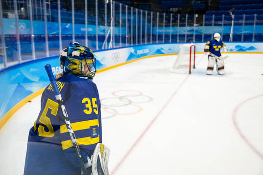 Goaltender Ida Boman of Sweden