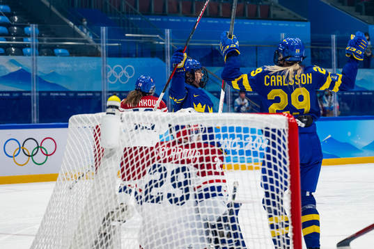 Emma Murén of Sweden celebrates