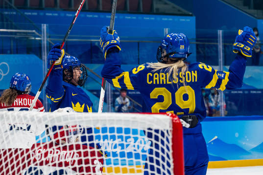 Emma Murén of Sweden celebrates