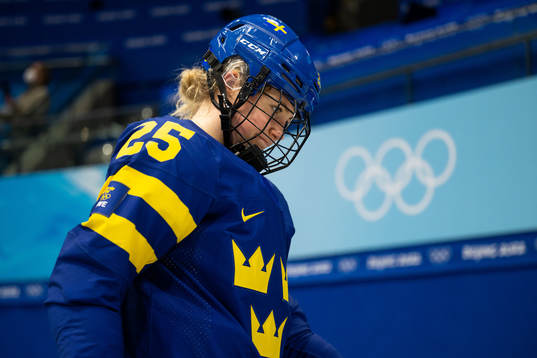 Lina Ljungblom of Sweden looks dejected