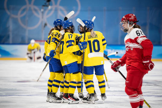 Emma Nordin of Sweden celebrates