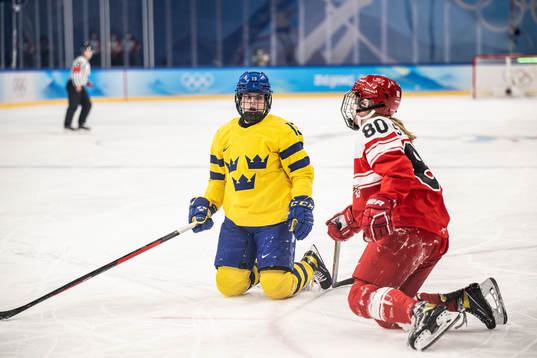 Emma Murén of Sweden and Julie Østergaard of Denmark  in