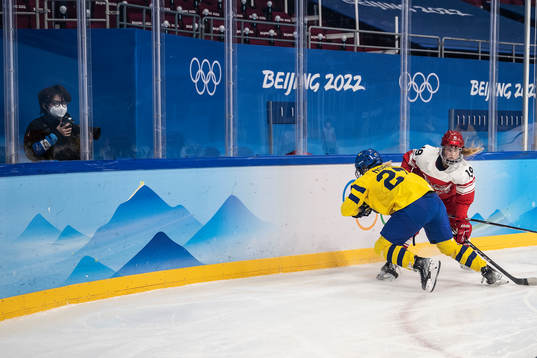 Emma Nordin of Sweden and Josephine Asperup of Denmark in