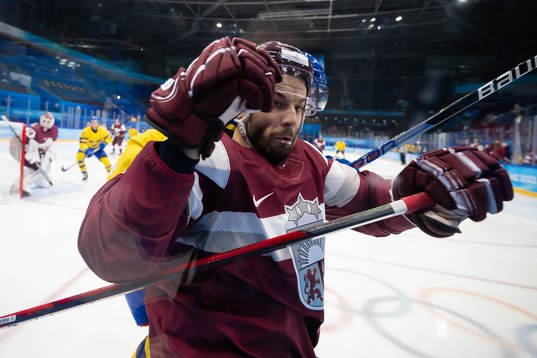 Janis Jaks of Latvia and Joakim Nordström of Sweden in an